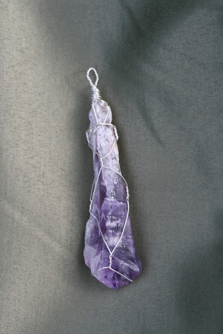 Amethyst laser pendant Prevents overindulgence 5201